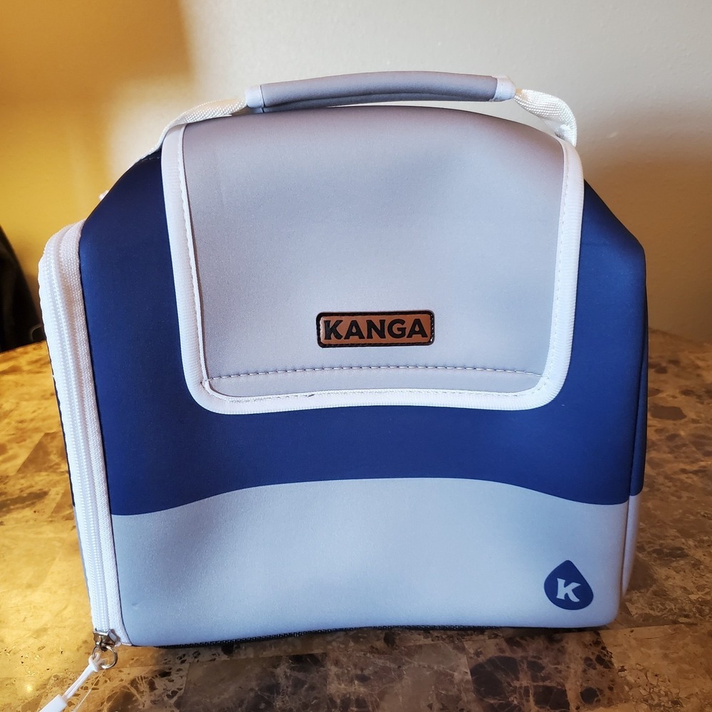KANGA Kase Mate COOLER - 12 Pack Size - Navy/Gray- NWT‎ beach vacation